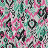 Multi Colour Ikat Digital Printed Boutique Fabric Material